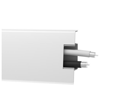 Lišta soklová PVC Arbiton MACK Biela matná 40 60x20x2500 mm