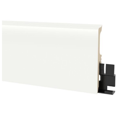 Lišta soklová PVC Arbiton VIGO 80 RAL 9003 Biela 01 80x15x2200 mm