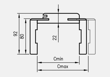 Obložková zárubňa DRE T80/T63 - laminát CPL