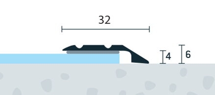 Ukončovací profil samolepiaci 32x6 (270cm)