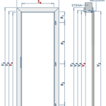 Obložková zárubňa Atvyn - Lomená