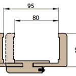 Obložková zárubňa bezfalcová UV lak biely titanový