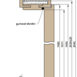Obložková zárubňa s falcom