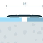 Prechodový profil samolepiaci 38x2,5 (270cm)