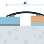 Prechodový profil samolepiaci 40x5 (270 cm)