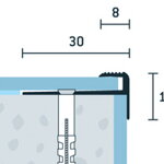 Schodový profil ohýbateľný 30x13 (250cm)