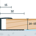 Ukončovací profil 32x17,5 (270cm)