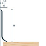 Soklový profil 58x12 (250cm)