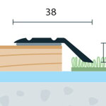 Ukončovací profil samolepiaci 38x10 (270cm)