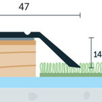 Ukončovací profil samolepiaci 47x16 (270cm)
