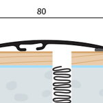 Prechodový profil samolepiaci 80x6,5 (90cm)