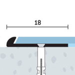 Ukončovací profil vŕtaný 18x3 (250 cm)