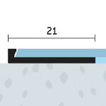Ukončovací profil 21x3,5 (250cm)