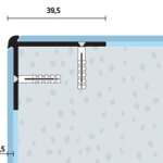 Schodová hrana vŕtaná 39,5x29,5 (250cm)