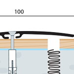 Prechodový profil vŕtaný 100x6,5 (270cm)